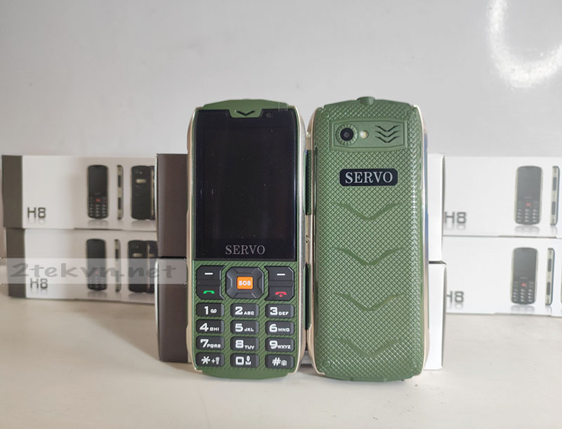 Điện thoại Servo H8 bản màu xanh lính